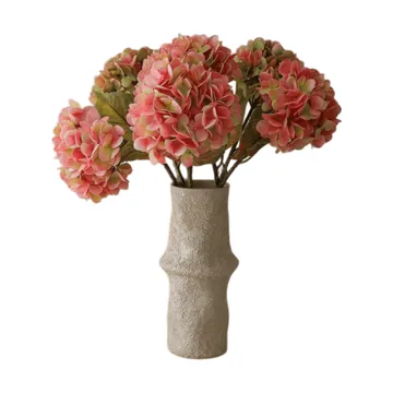 Ramo artificial de hortensias - Soft pink, 60 cm, 5 uds - Botané