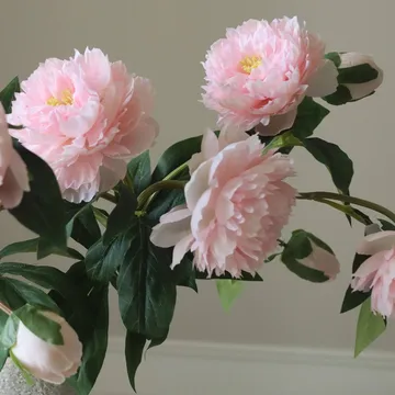 Ramo artificial de peonías - Medium, rosa, 5 ud. - Botané