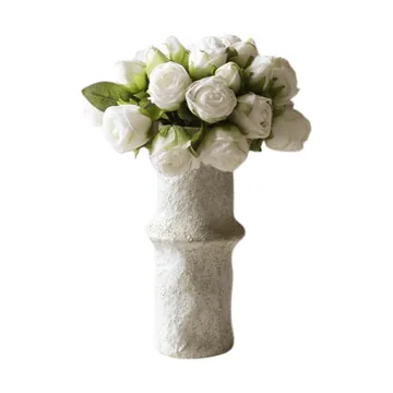 Ramo artificial de rosas - Mini, blanco 10 ud. - Botané