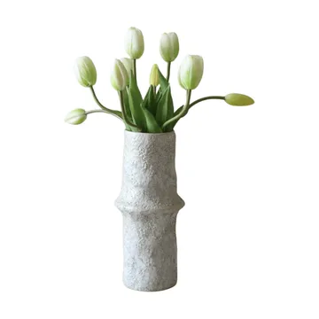 Ramo artificial de tulipanes - Blanco, 10 ud. - Botané