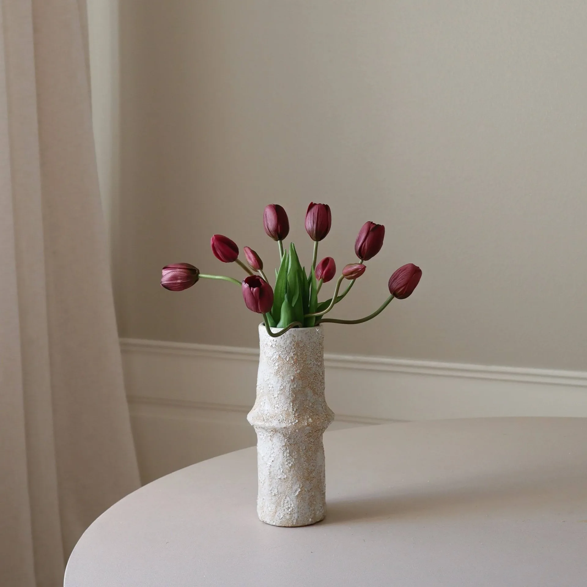 Ramo artificial de tulipanes, Lila, 10 ud. Botané