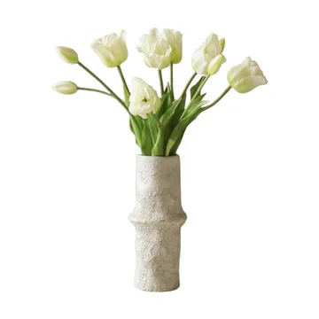 Ramo artificial de tulipanes Triumph - Blanco, 10 ud. - Botané