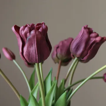 Ramo artificial de tulipanes Triumph - Lila, 10 ud. - Botané