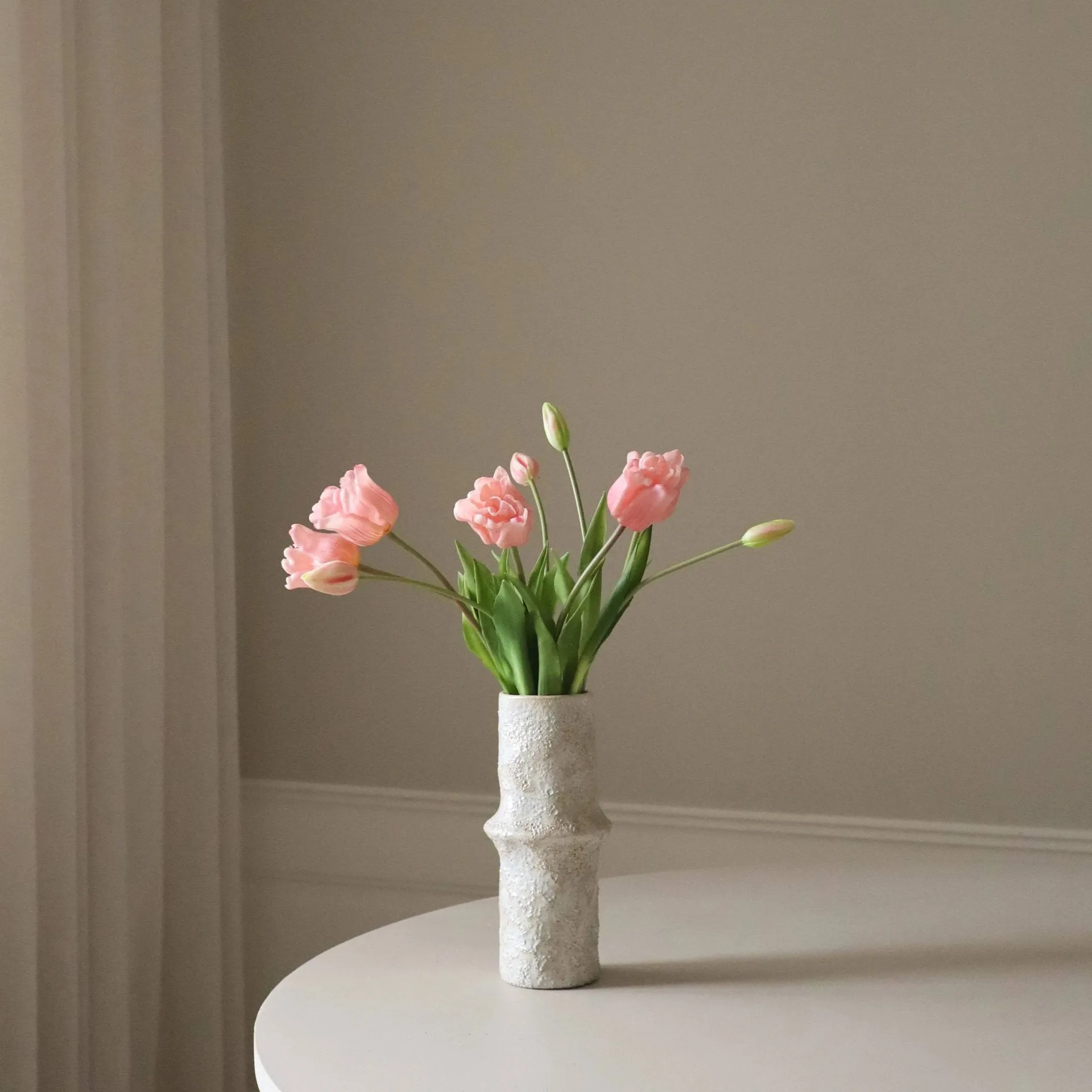 Ramo artificial de tulipanes Triumph, Rosa claro, 10 ud. Botané