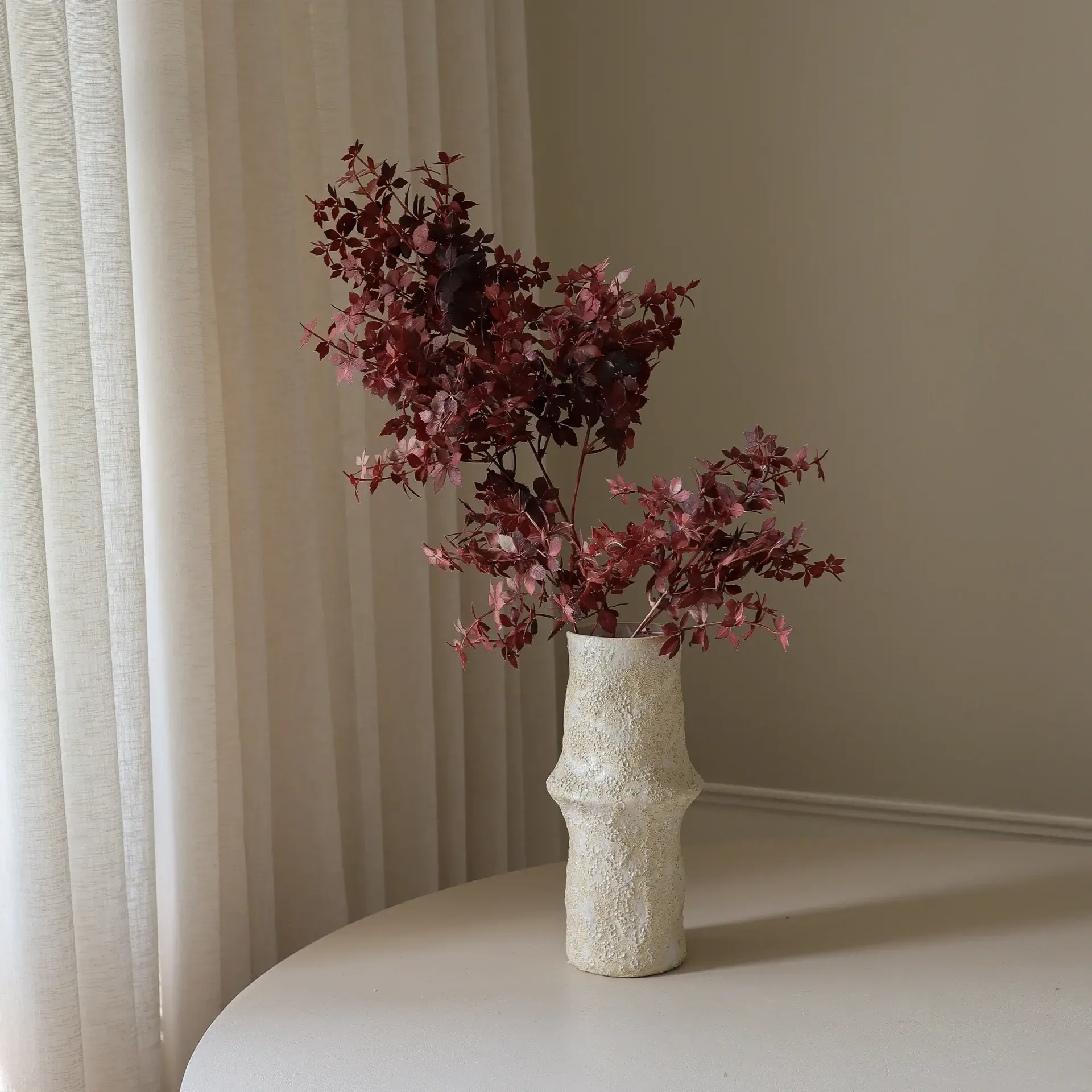 Ramo artificial Maple Branch, Burgundy, 107 cm, 1 ud. Botané