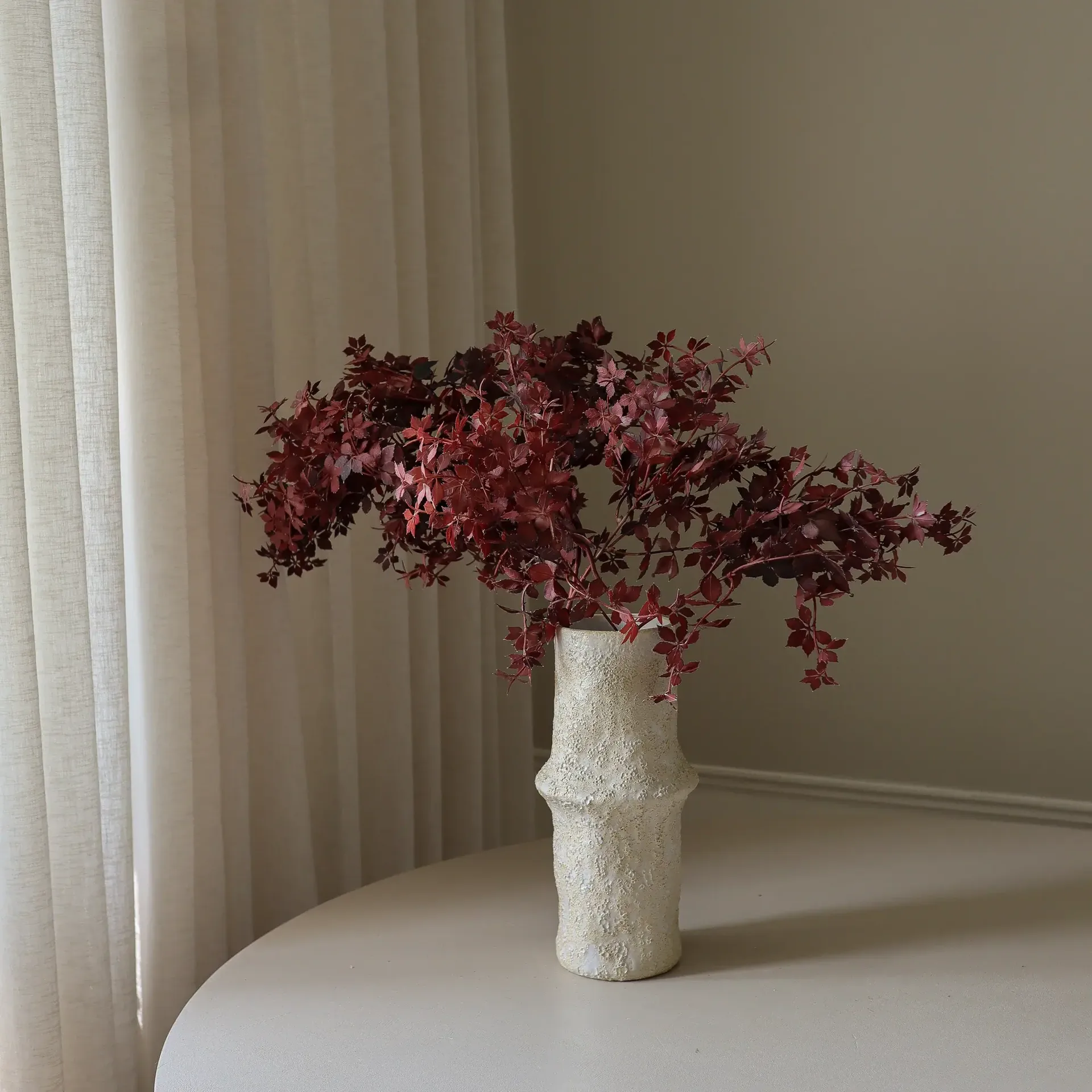 Ramo artificial Maple Branch, Burgundy, 107 cm, 1 ud. Botané