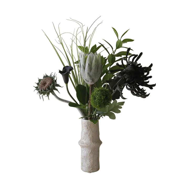 Ramo artificial Midnight Wilderness - Protea rey-crisantemo-cala-clavel, 78 cm, 7 uds - Botané