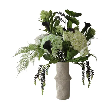 Ramo artificial Moonlit Garden - Hortensia-tulipán loro-cala, 106 cm, 17 uds - Botané