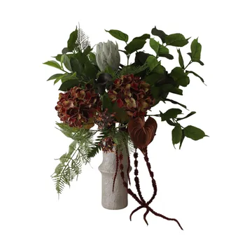 Ramo artificial Noir Botanica - Hortensia-cala-anturio 112 cm, 15 uds - Botané