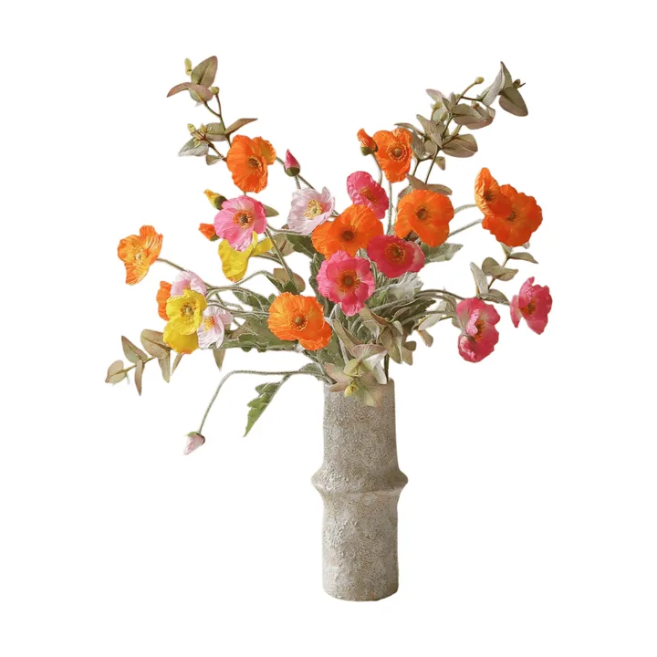 Ramo artificial Poppy Spritz - Amapola-eucalipto, 10 ud. - Botané