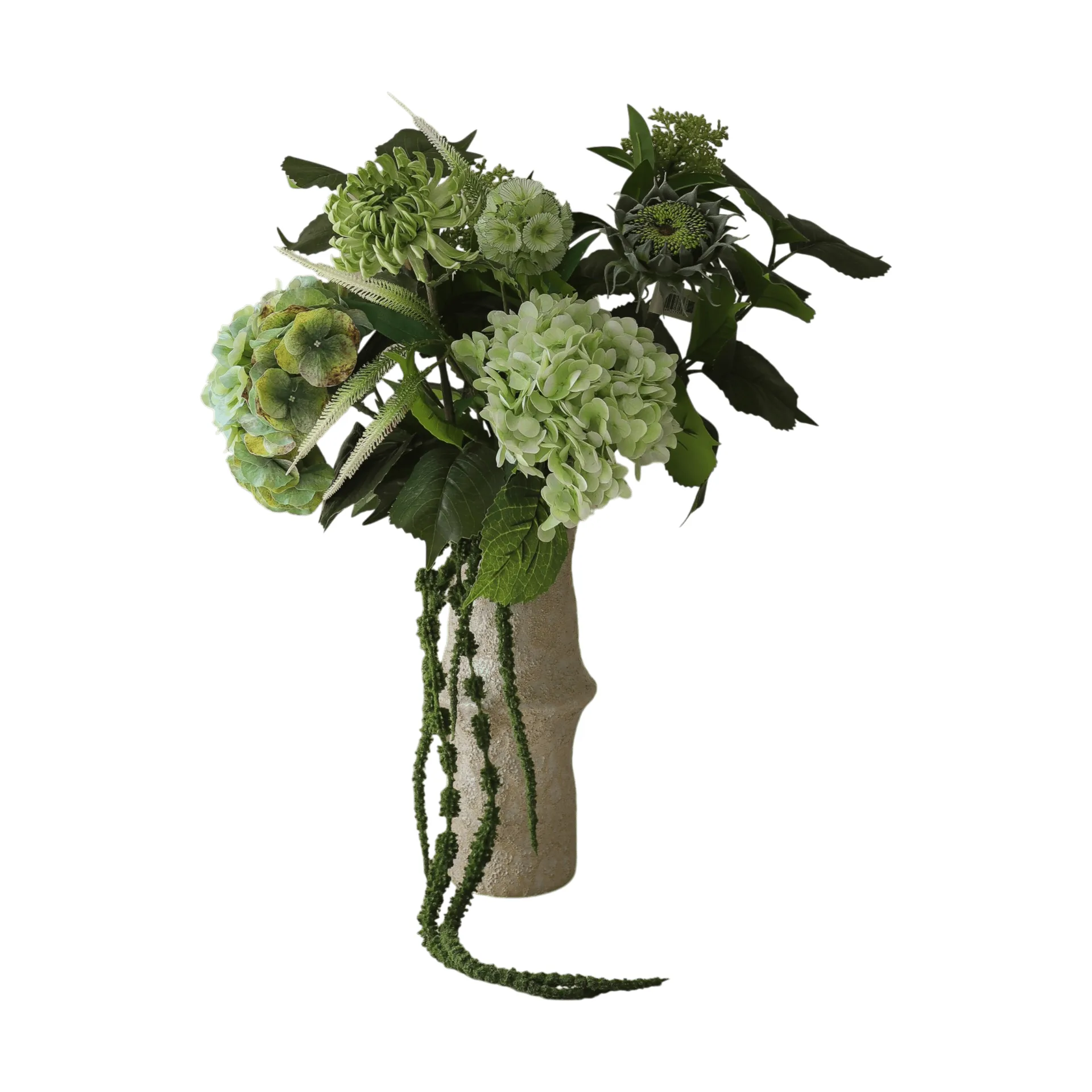 Ramo artificial Sage Garden, Hortensia-dalia semicactus 112 cm, 10 uds Botané