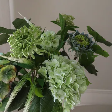 Ramo artificial Sage Garden - Hortensia-dalia semicactus 112 cm, 10 uds - Botané