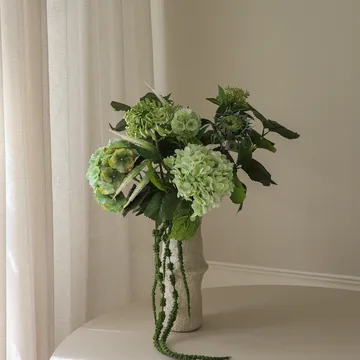 Ramo artificial Sage Garden - Hortensia-dalia semicactus 112 cm, 10 uds - Botané