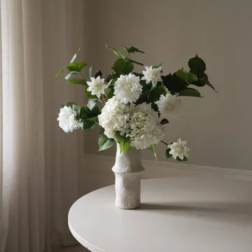 Ramo artificial Soft Serve - Hortensia-dalia, 8 ud. - Botané