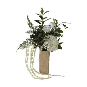 Ramo sintético Green Veil - Ranúnculo, hortensia, amaranto, 85 cm - Botané