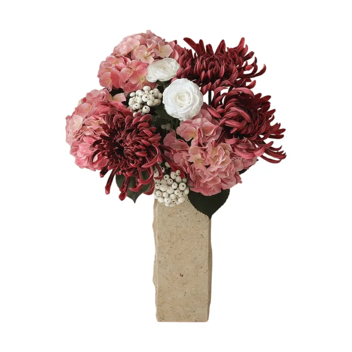 Ramo sintético Rose Reverie - Hortensia, crisantemo araña, ranúnculo, 77 cm - Botané