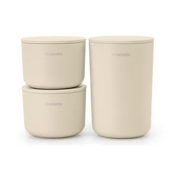 3 Botes de almacenaje ReNew - Soft Beige - Brabantia