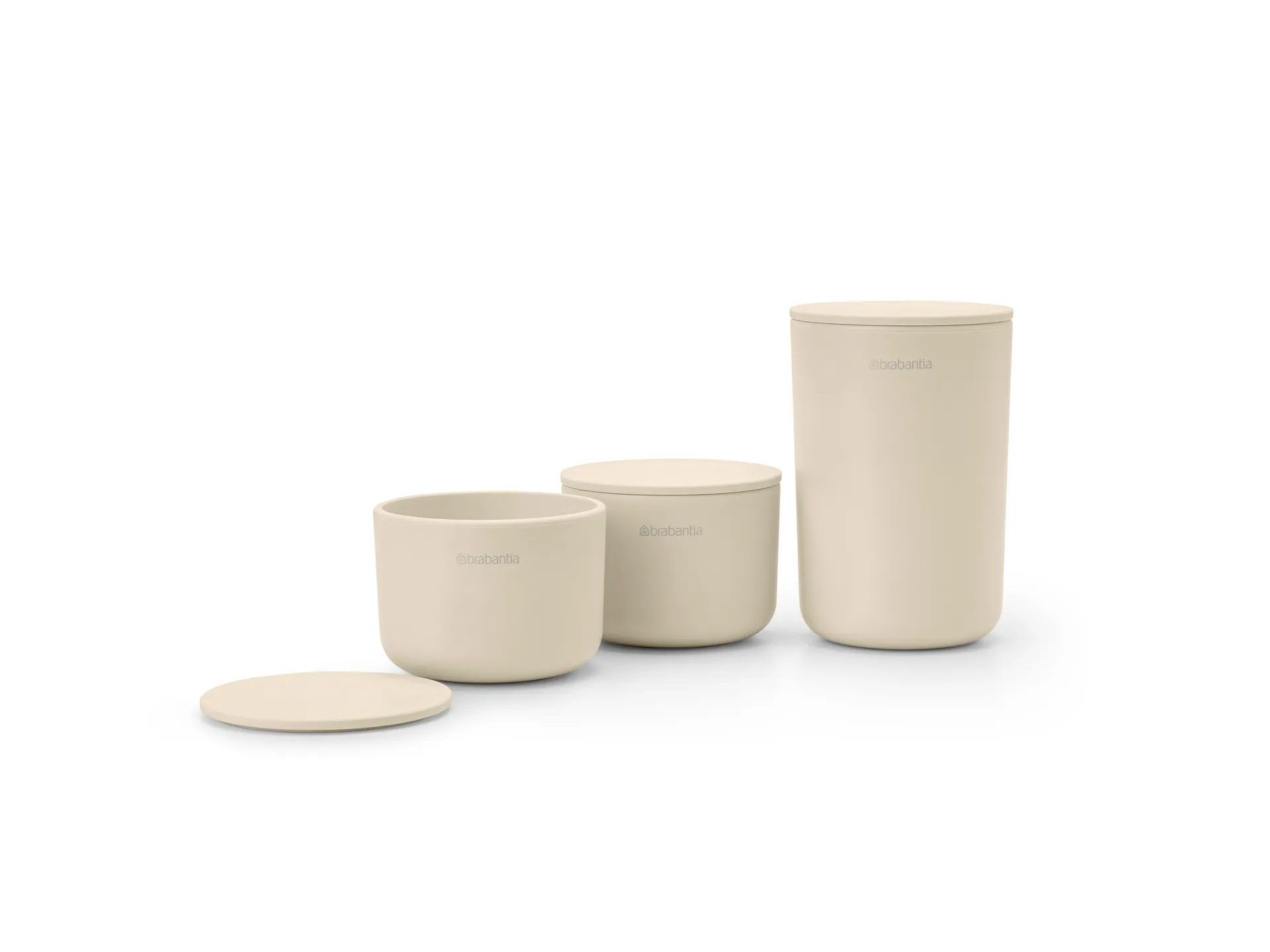3 Botes de almacenaje ReNew, Soft Beige Brabantia