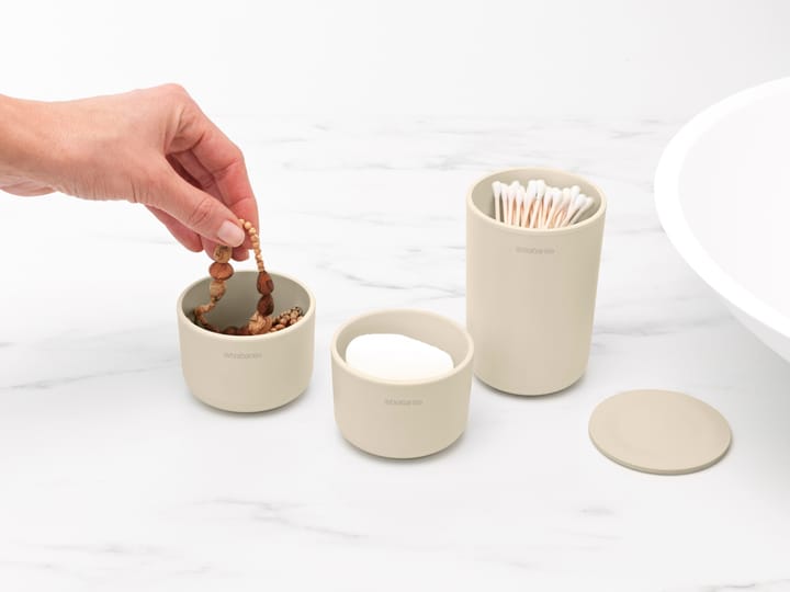 3 Botes de almacenaje ReNew, Soft Beige Brabantia