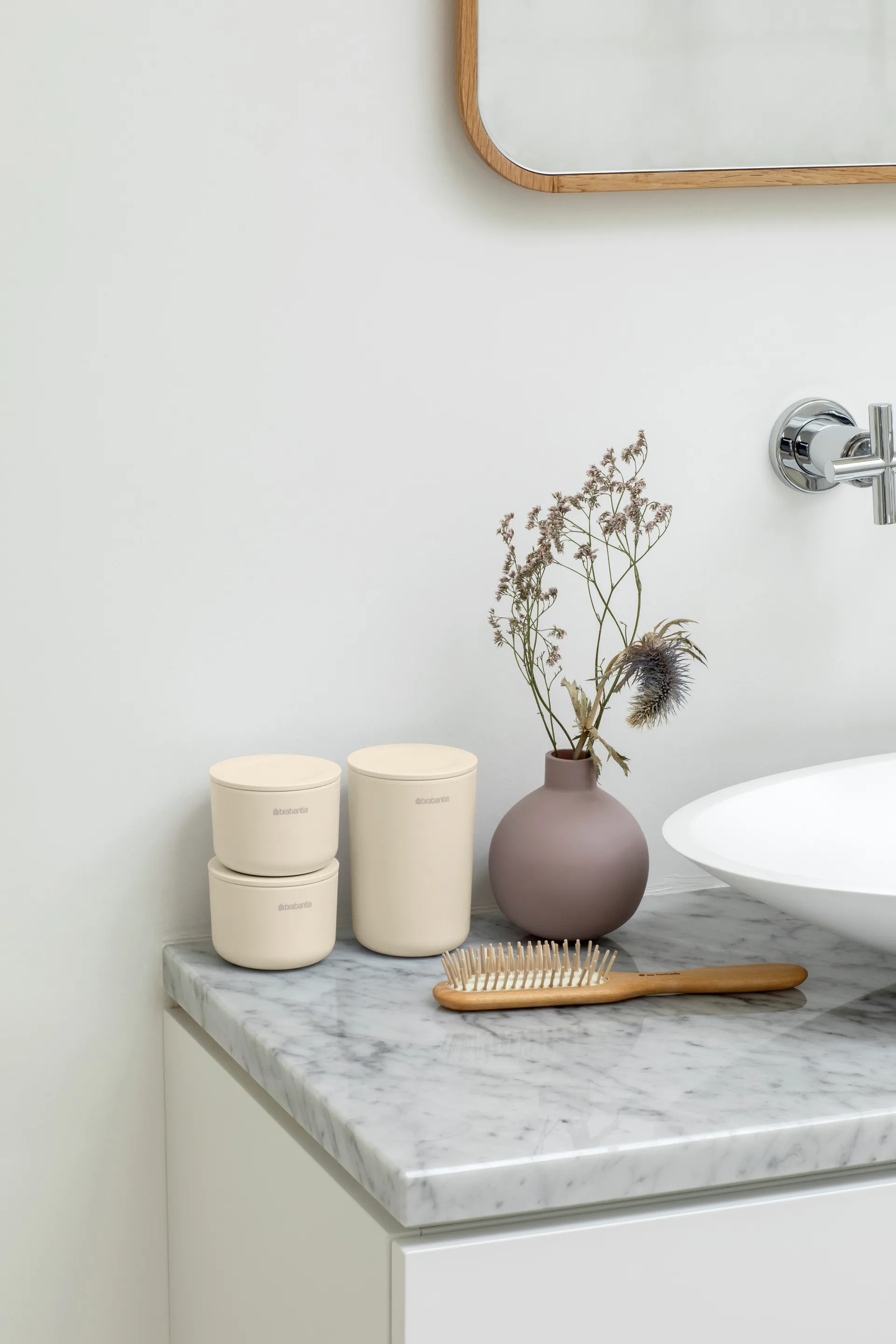 3 Botes de almacenaje ReNew, Soft Beige Brabantia