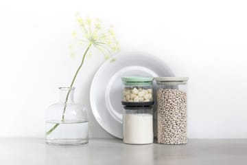 3 botes de cristal Brabantia - negro-gris-verde - Brabantia
