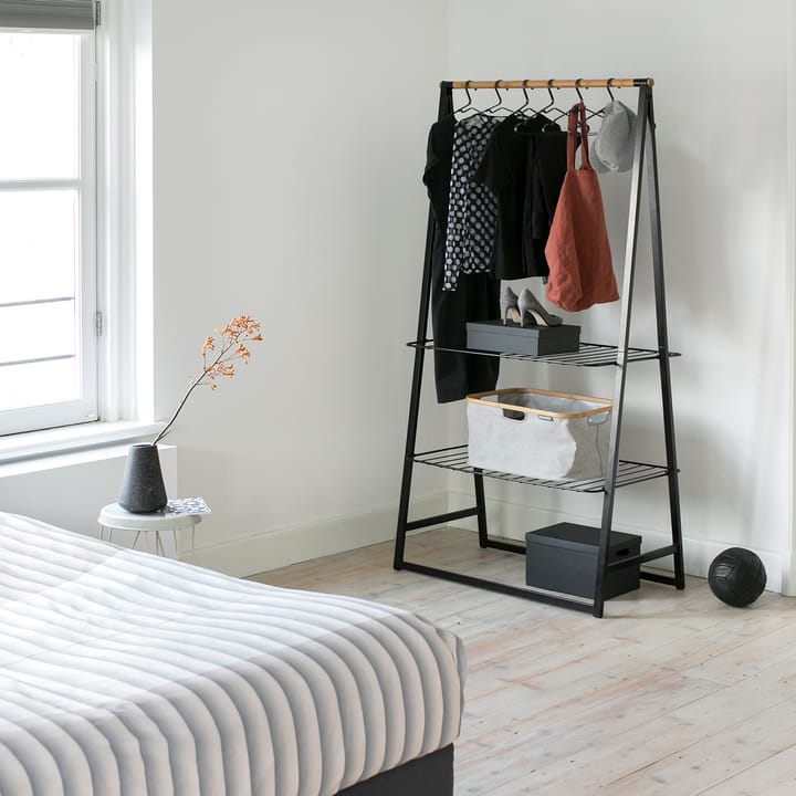 4 Perchas Linn, negro Brabantia