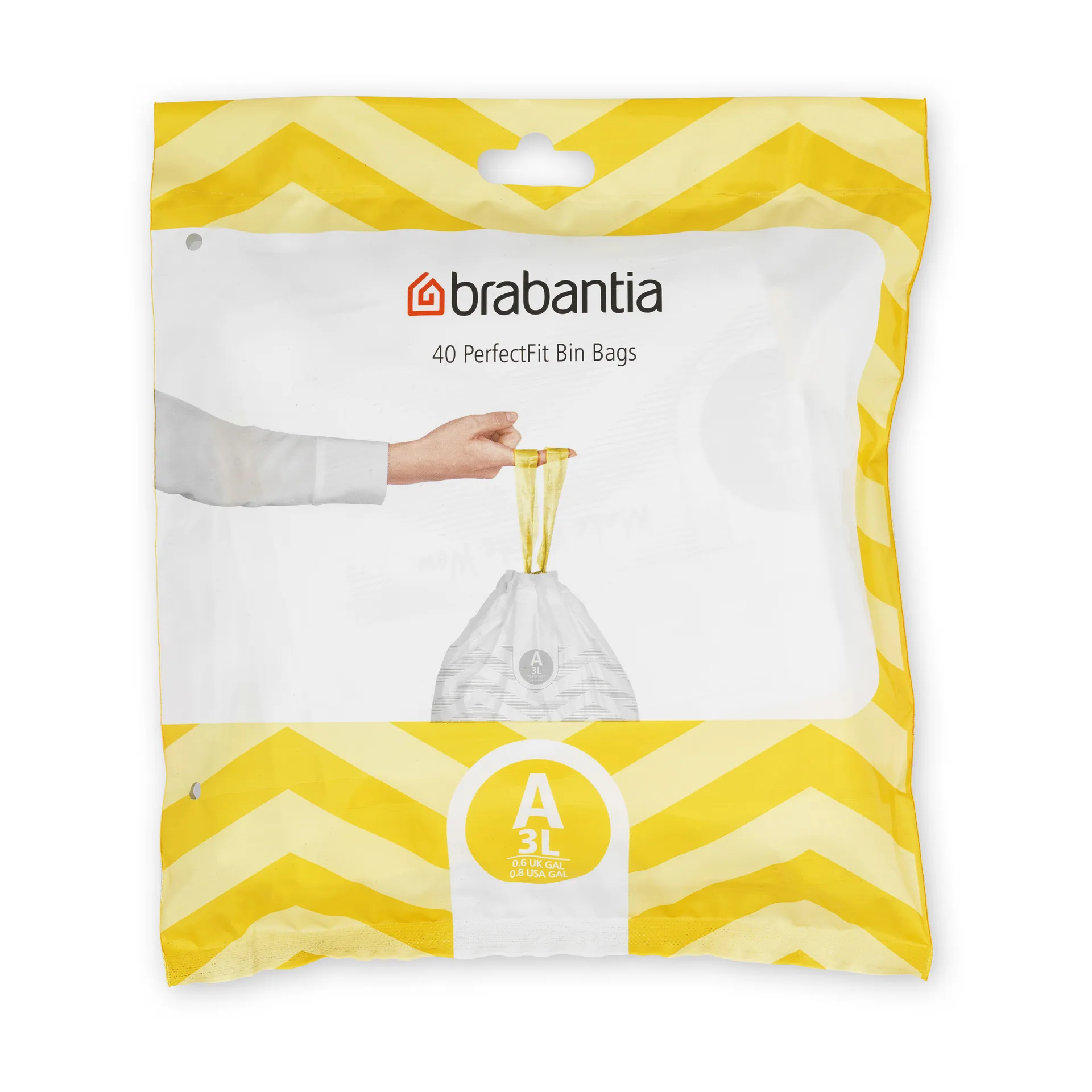 40 Bolsas de basura Brabantia PerfectFit, 3 L  Brabantia