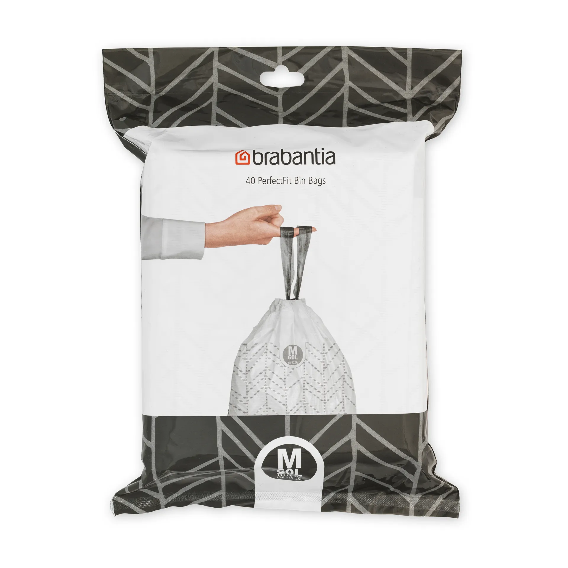 40 Bolsas de basura Brabantia PerfectFit, 60 L  Brabantia