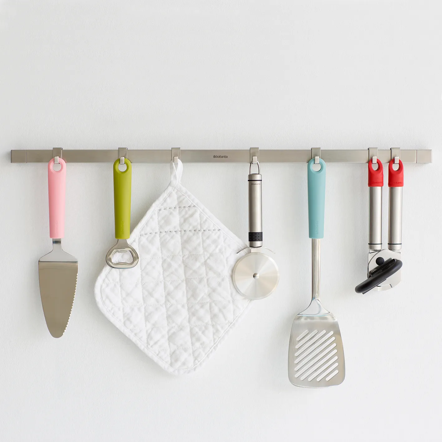 Barra para pared Profile 60 cm, acero cepillado mate Brabantia