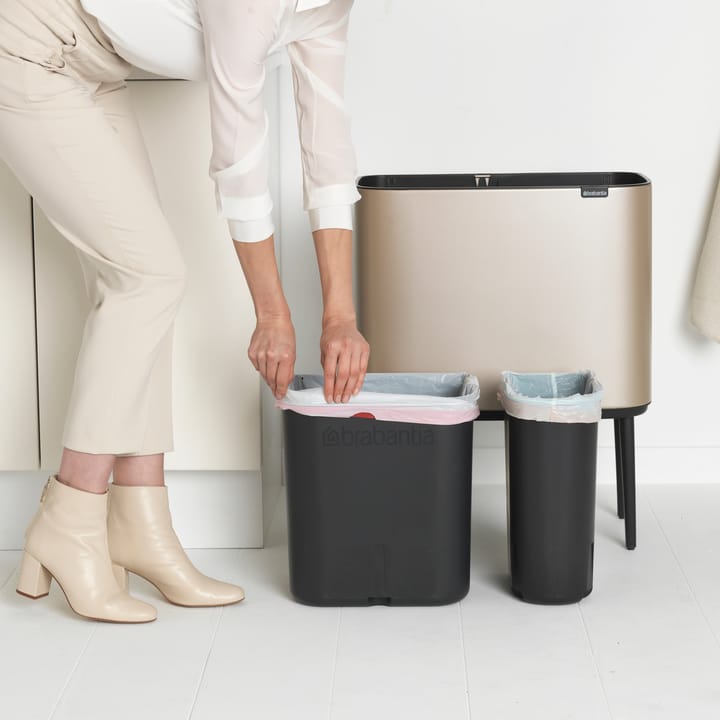 Bo Touch Bin 11+23 L - Metallic Gold - Brabantia