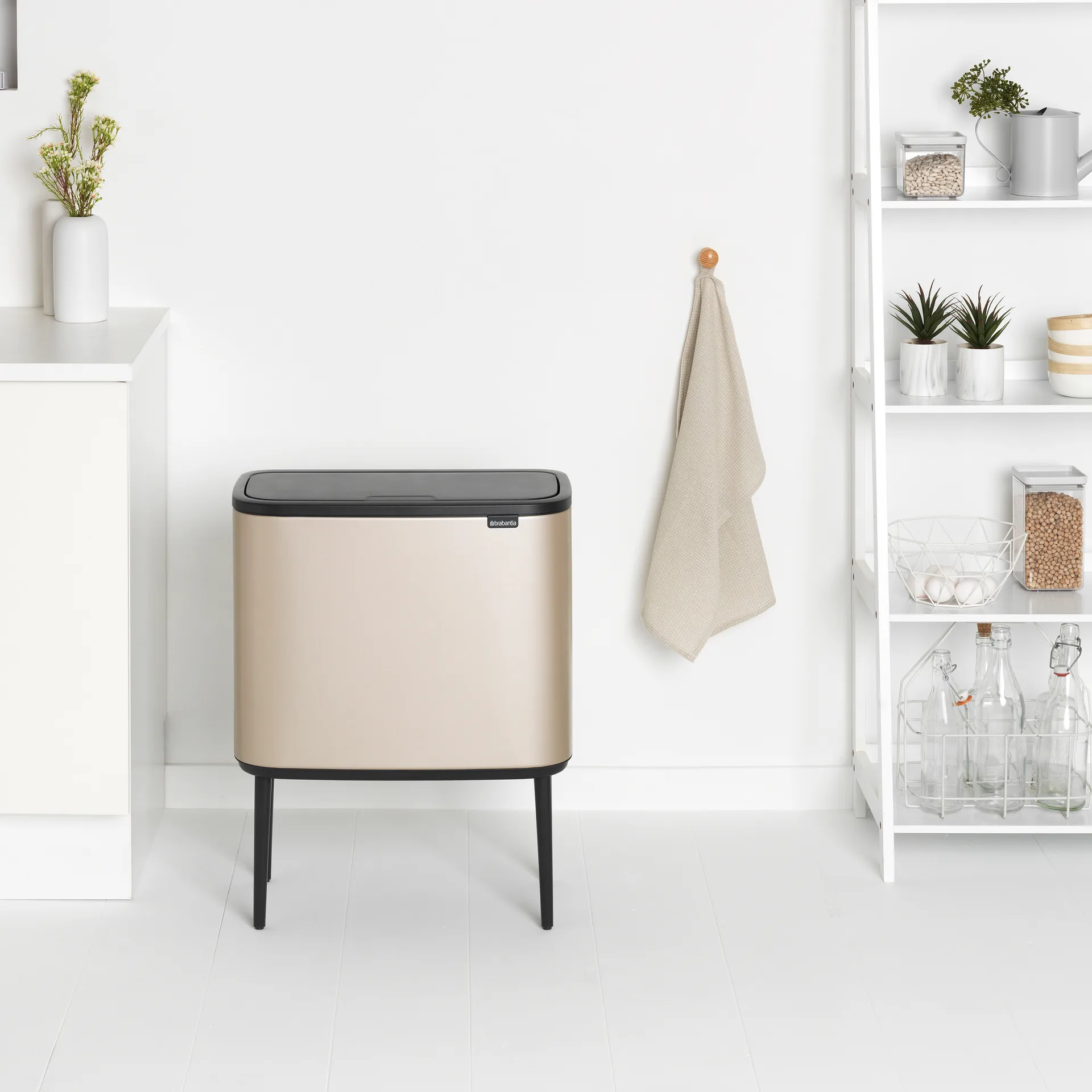 Bo Touch Bin 11+23 L, Metallic Gold Brabantia
