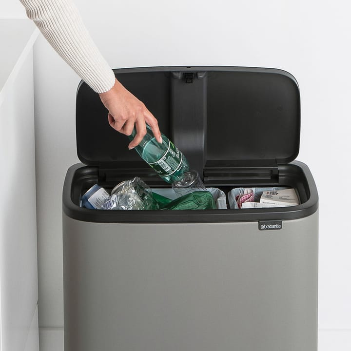 Bo Touch Bin 11+23 L, Mineral concrete grey Brabantia