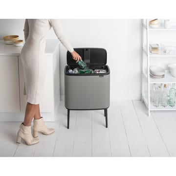 Bo Touch Bin 11+23 L - Mineral concrete grey - Brabantia
