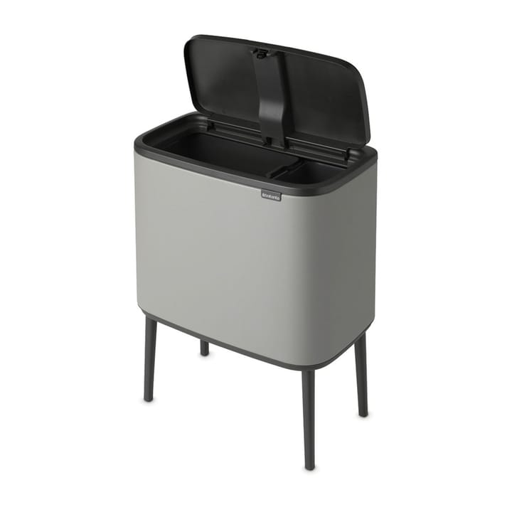 Bo Touch Bin 11+23 L, Mineral concrete grey Brabantia