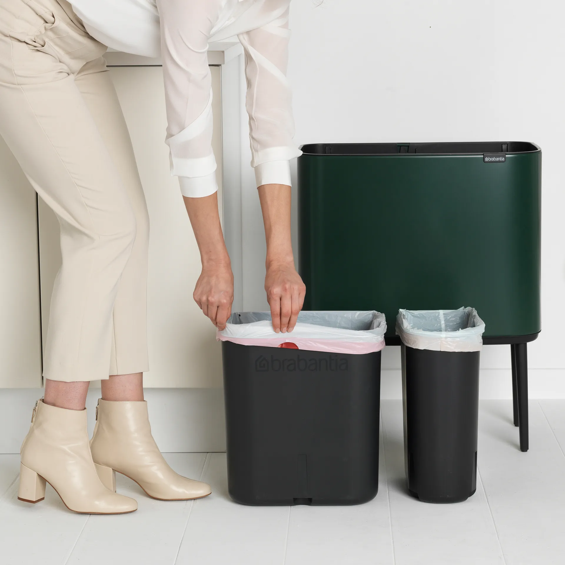 Bo Touch Bin 11+23 L, Pine green Brabantia