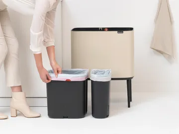 Bo Touch Bin 11+23 L - Soft beige - Brabantia