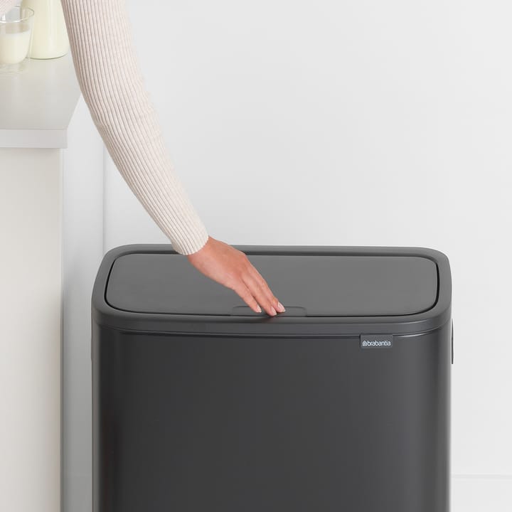 Bo touch bin 2x30 L, negro mate Brabantia