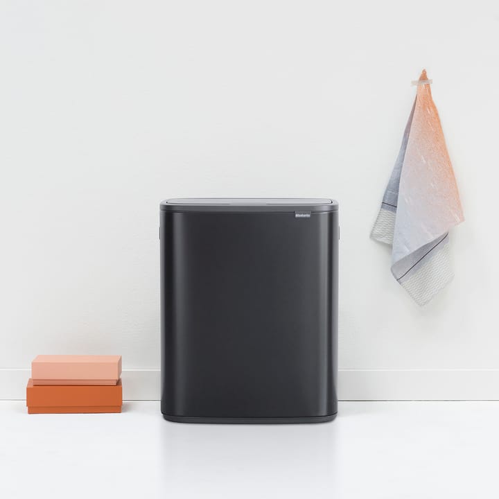 Bo touch bin 2x30 L, negro mate Brabantia