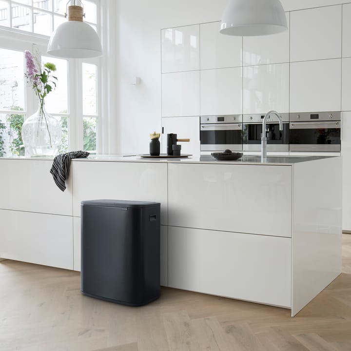 Bo touch bin 2x30 L, negro mate Brabantia