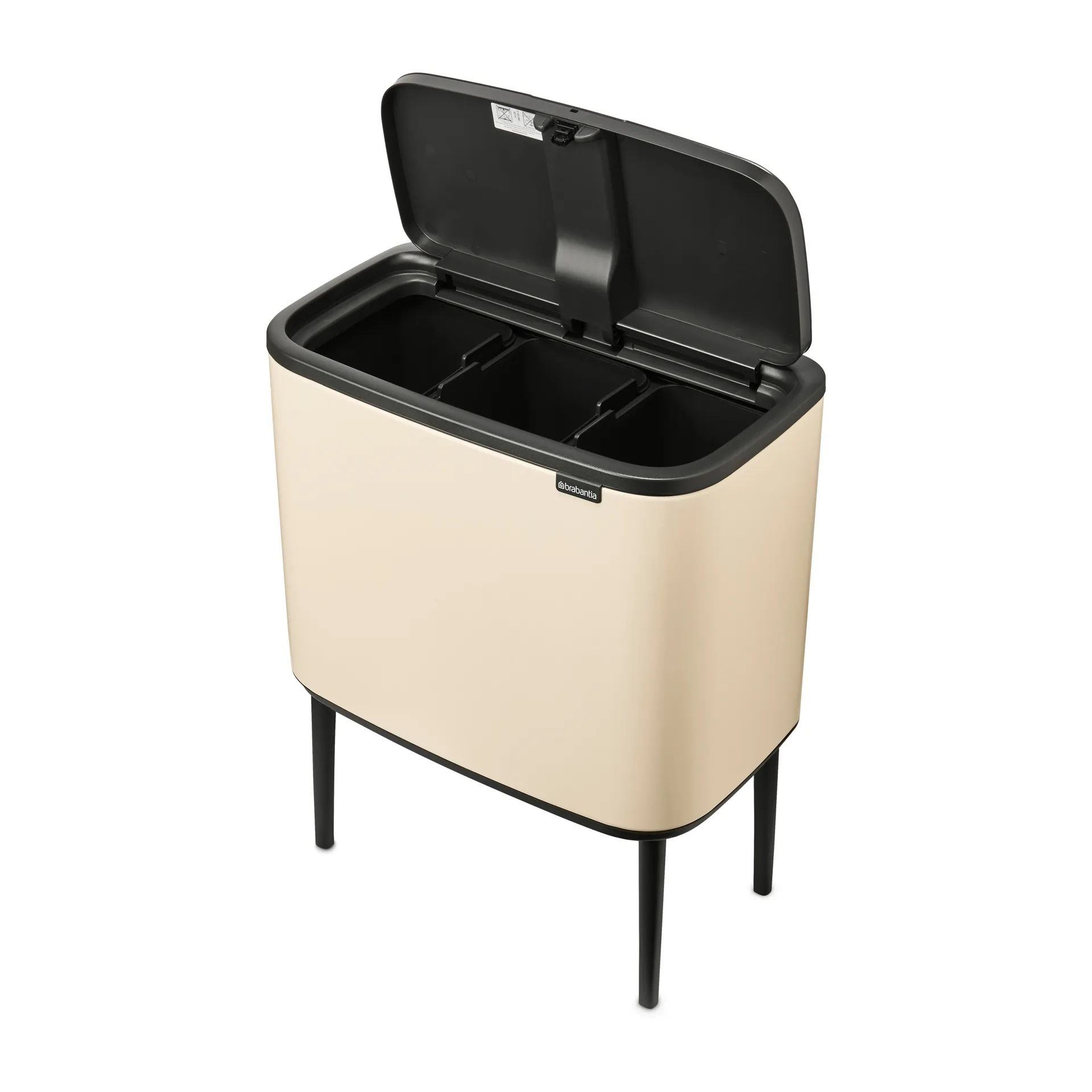 Bo Touch Bin 3 x 11 L, Soft beige Brabantia