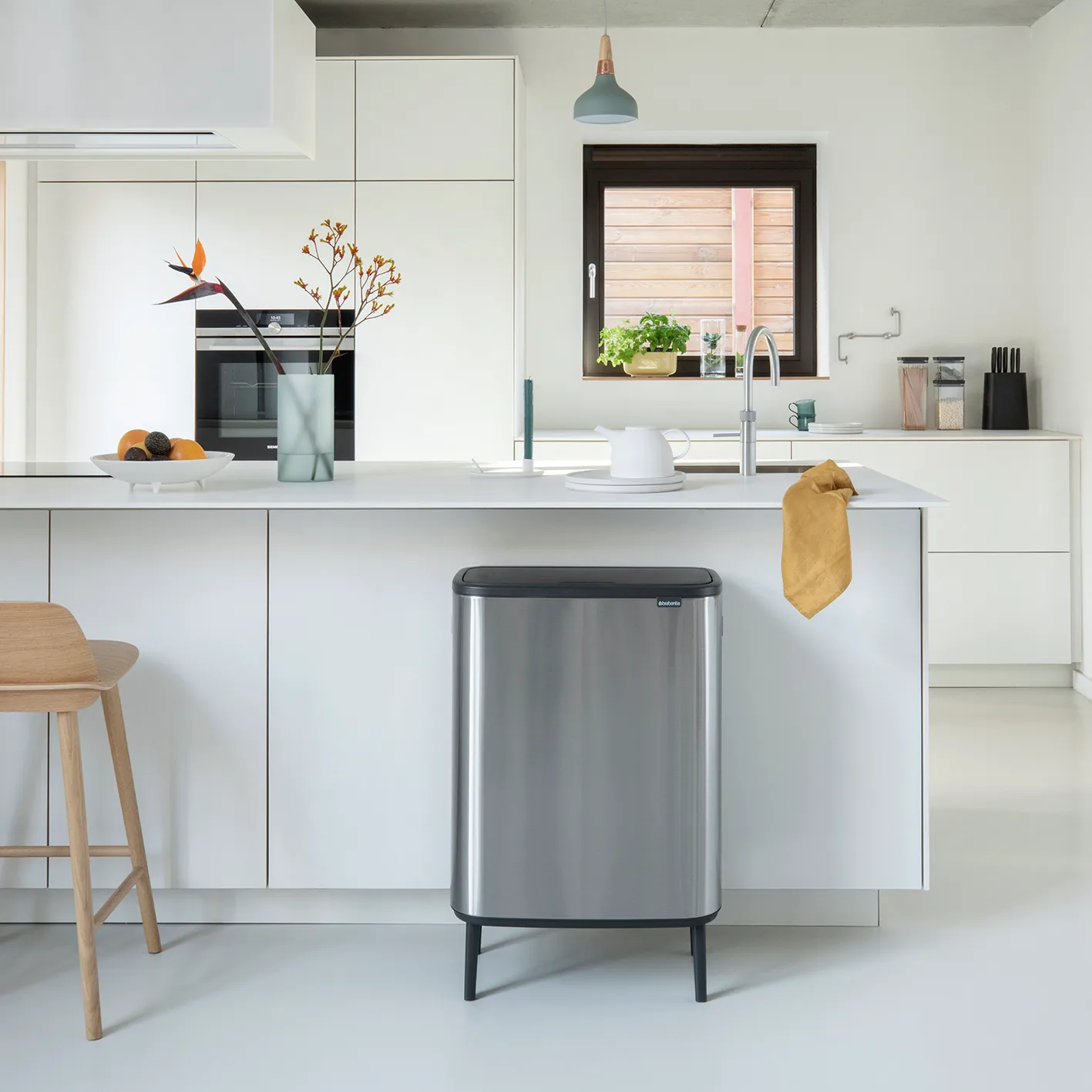 Bo touch bin high 2x30 L, acero cepillado mate Brabantia
