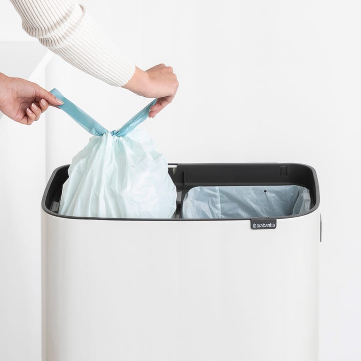 Bo touch bin high 2x30 L - blanco - Brabantia