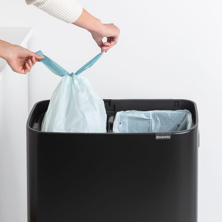 Bo touch bin high 2x30 L, negro mate Brabantia