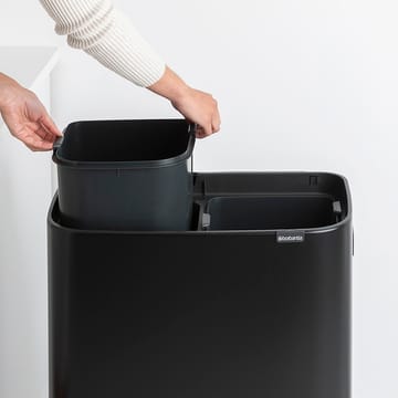 Bo touch bin high 2x30 L - negro mate - Brabantia