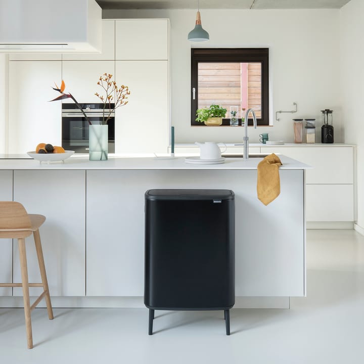 Bo touch bin high 2x30 L, negro mate Brabantia