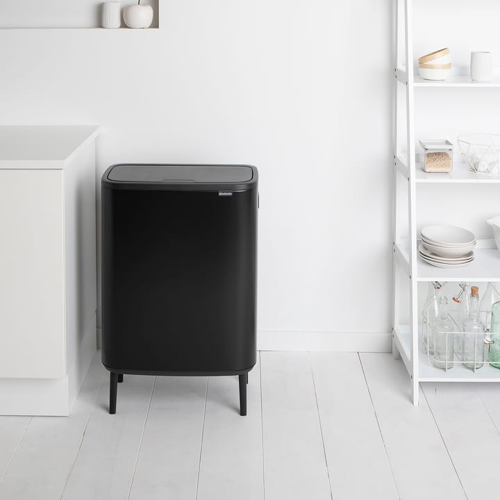 Bo touch bin high 2x30 L, negro mate Brabantia