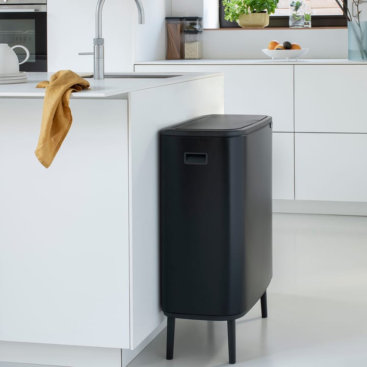 Bo touch bin high 2x30 L, negro mate Brabantia