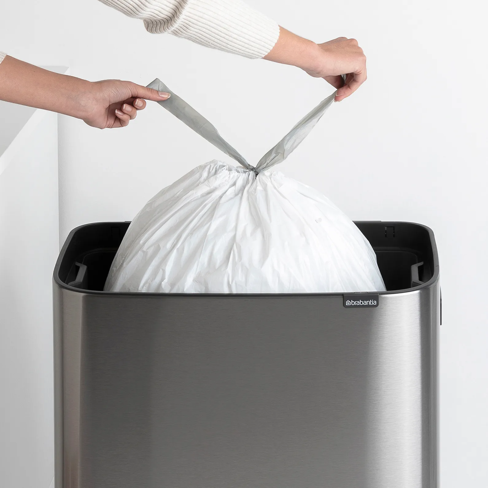 Bo touch bin high 60 L, acero cepillado mate Brabantia
