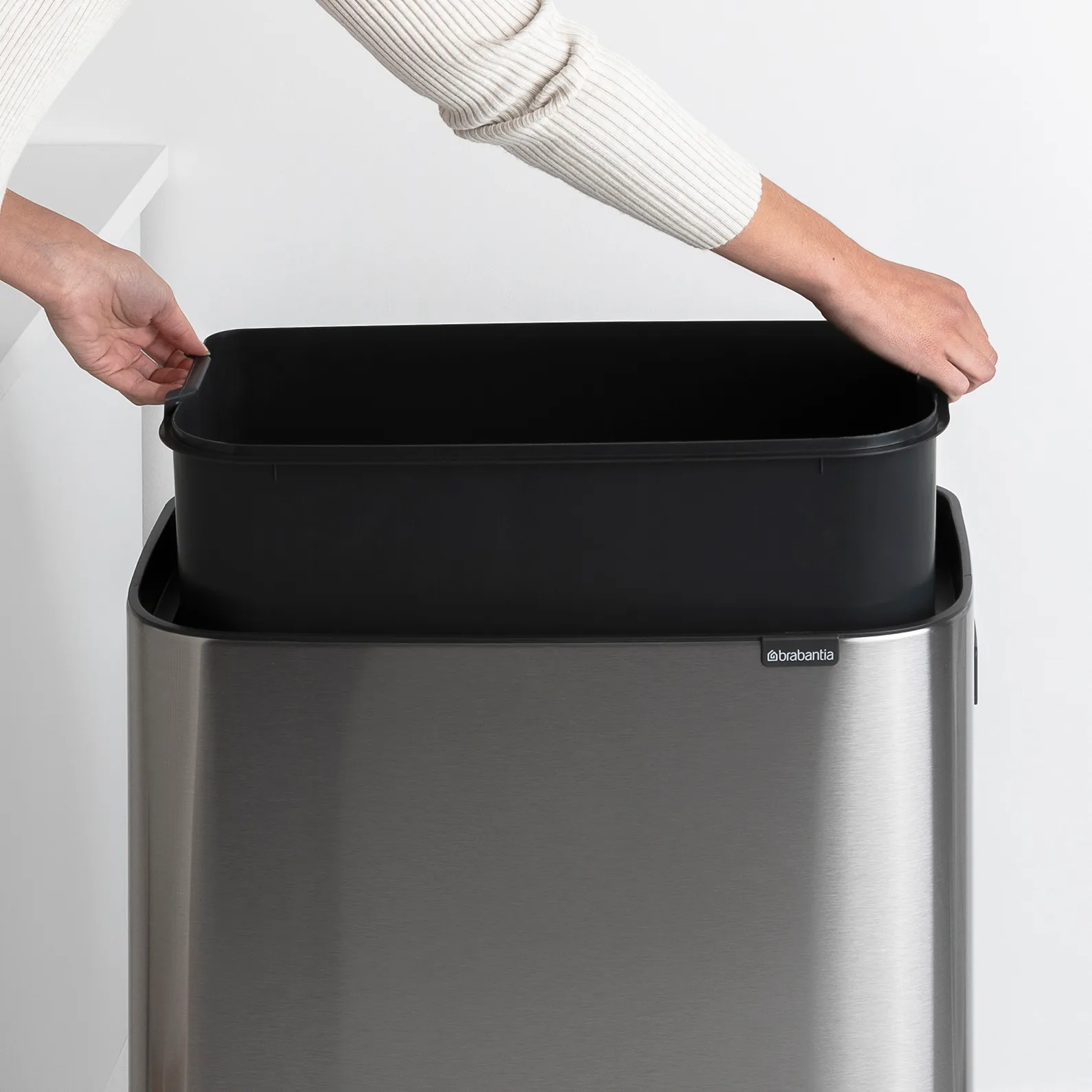 Bo touch bin high 60 L, acero cepillado mate Brabantia