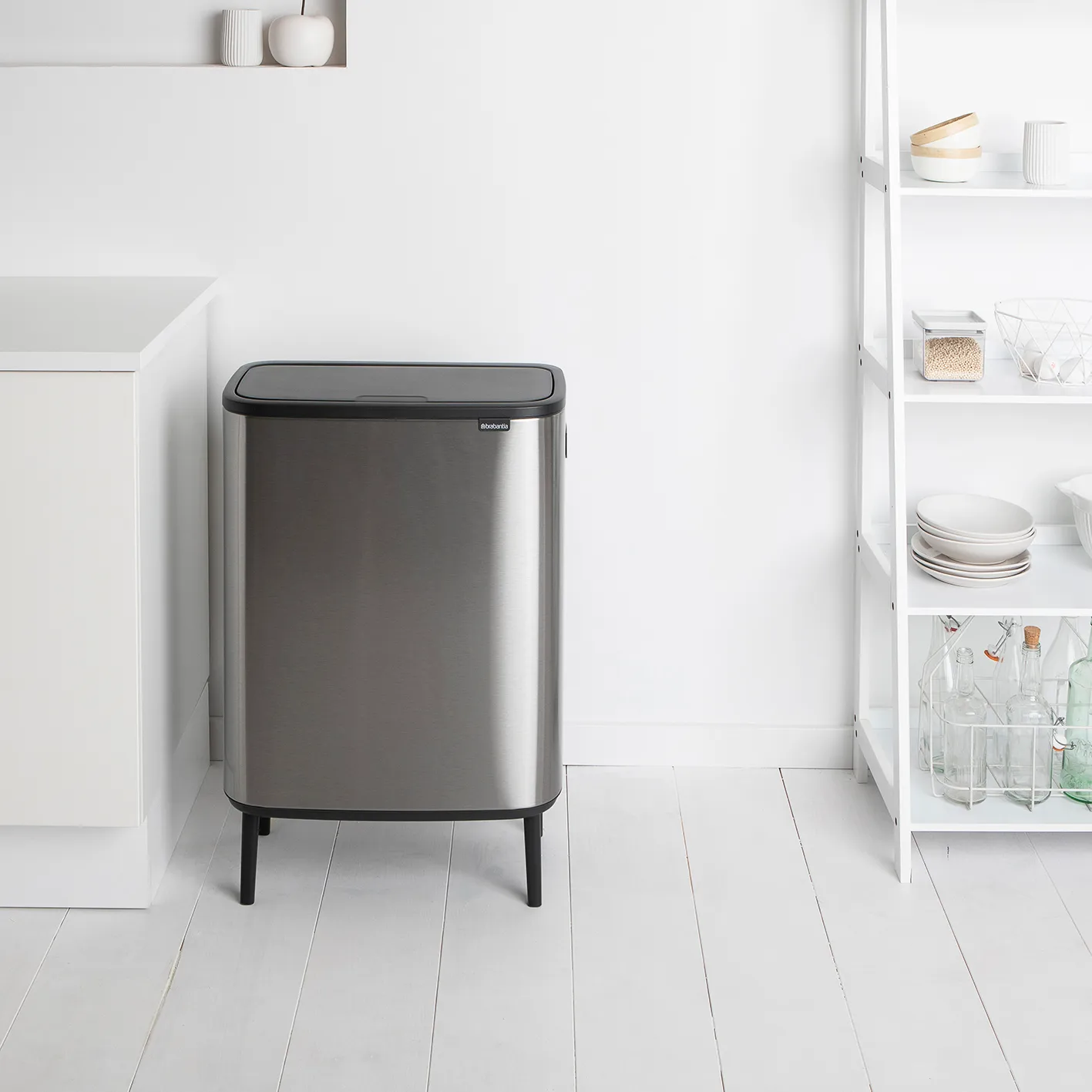 Bo touch bin high 60 L, acero cepillado mate Brabantia